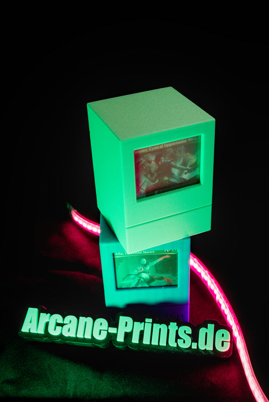 TCG Deckbox mit Fenster